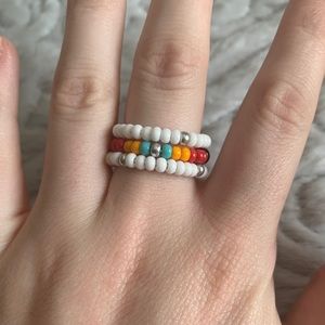 Beaded wrap ring
